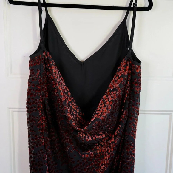 WAYF Lamont Dress Red Black Animal Leopard Print Sleeveless Women’s Size Medium - Picture 5 of 8